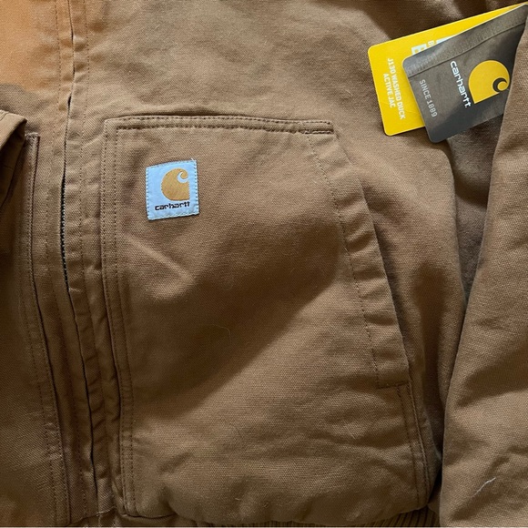 CARHARTT Mens Duck Active Jacket - Picture 3 of 6